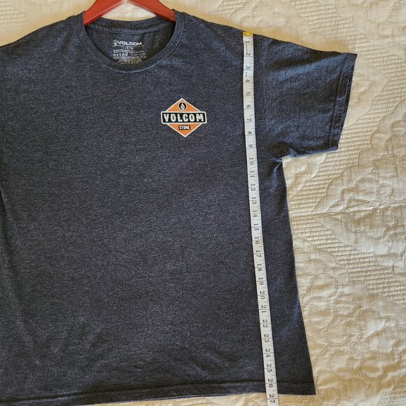 Volcom Men's size Large tee dark gray - Picture 4 of 9